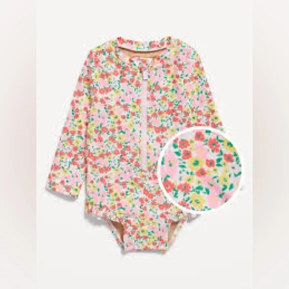 Front-Zip Rashguard Swimsuit - Picture 1 of 1